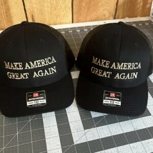 MAGA All black and Gold Hats