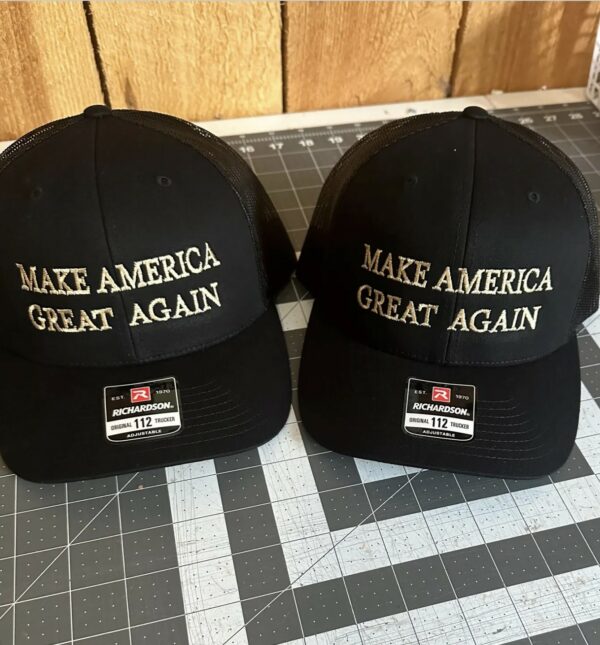 MAGA All black and Gold Hats