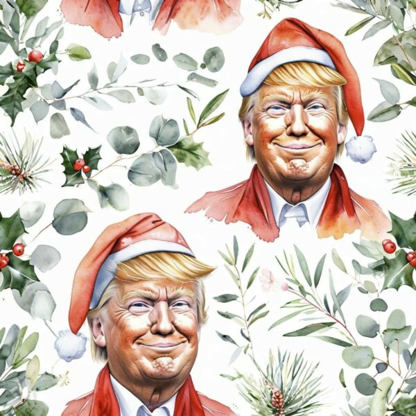 MAGA, Christmas Wrapping Papers, Donald Trump Gift Wrap