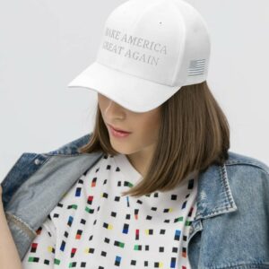 MAGA White on White Hats Cap