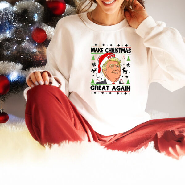 Make Christmas Great Again Ugly Donald Trump 2024 Shirt