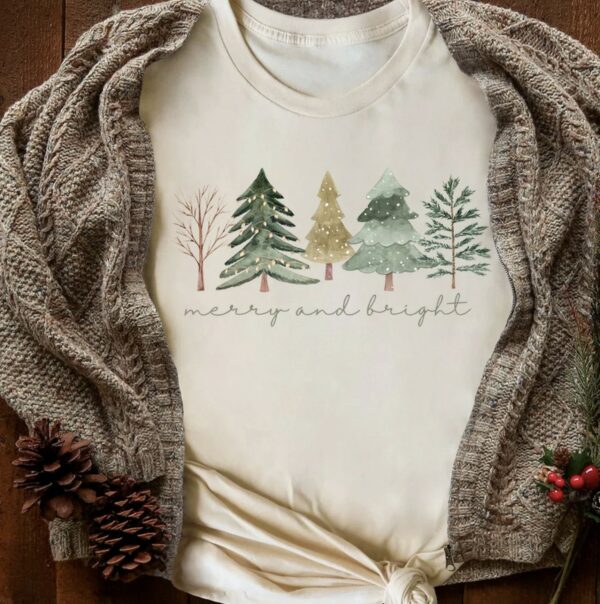 Merry and Bright Trees T-Shirt