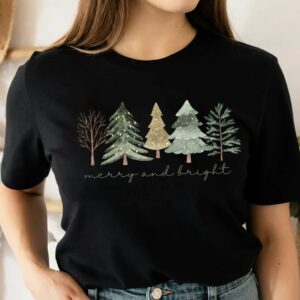 Merry and Bright Trees T-Shirts