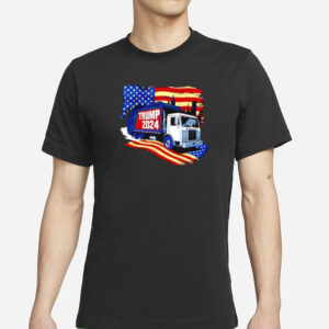 Official Trump 2024 Garbage Truck American flag shirts1