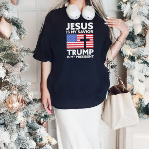 Premium Jesus Is My Savior Trump Is My President T-Shirts2