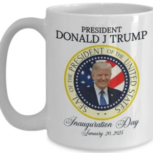 President Donald J Trump Mug, Inauguration Day Coffee Cup Commemorative Trump Mug1