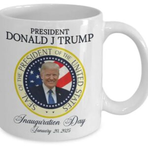 President Donald J Trump Mug, Inauguration Day Coffee Cup Commemorative Trump Mug2