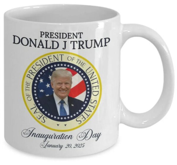 President Donald J Trump Mug, Inauguration Day Coffee Cup Commemorative Trump Mug2