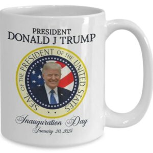 President Donald J Trump Mug, Inauguration Day Coffee Cup Commemorative Trump Mug3