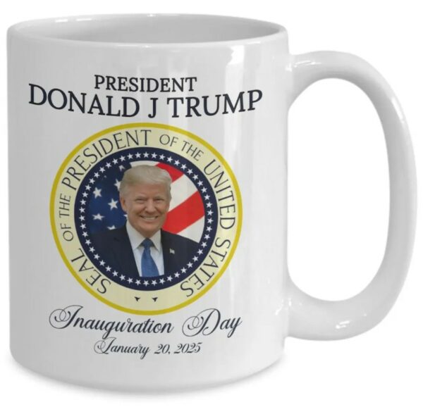 President Donald J Trump Mug, Inauguration Day Coffee Cup Commemorative Trump Mug3