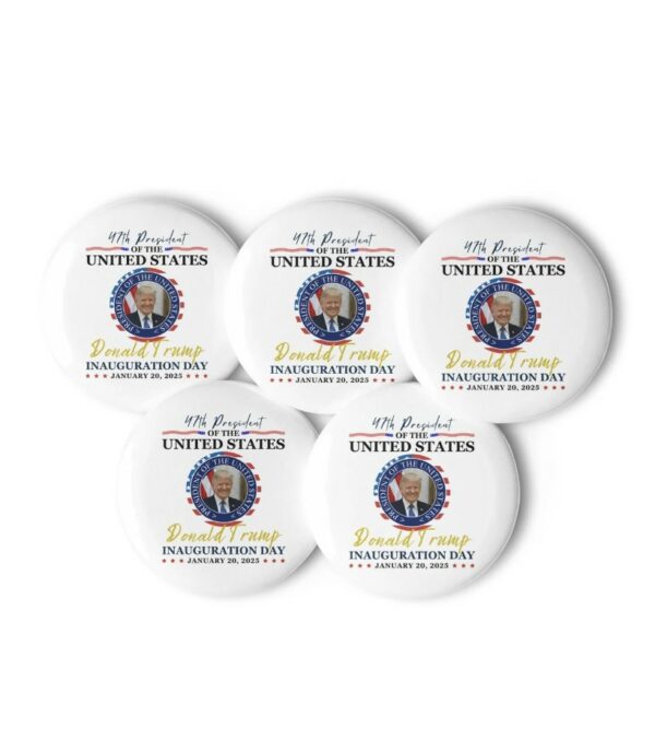 President Donald Trump Inauguration Day 2025 Pin Buttons