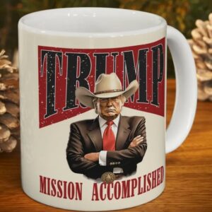 President Trump Coffee Mug, Trump Won Mug, Cowboy Trump, Donald Trump Drinkware, Donald Trump Cup, mugs