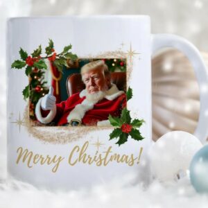 Santa Claus Trump Mug, Trump Christmas Mug, Trump Coffee Mugs3