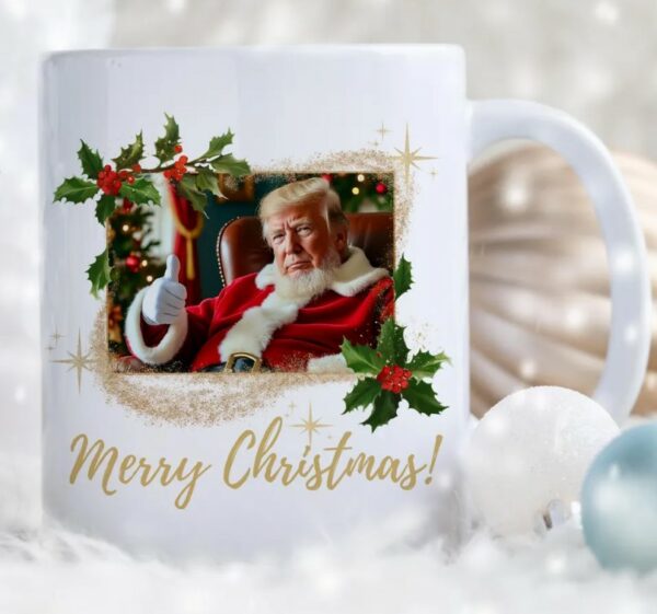 Santa Claus Trump Mug, Trump Christmas Mug, Trump Coffee Mugs3