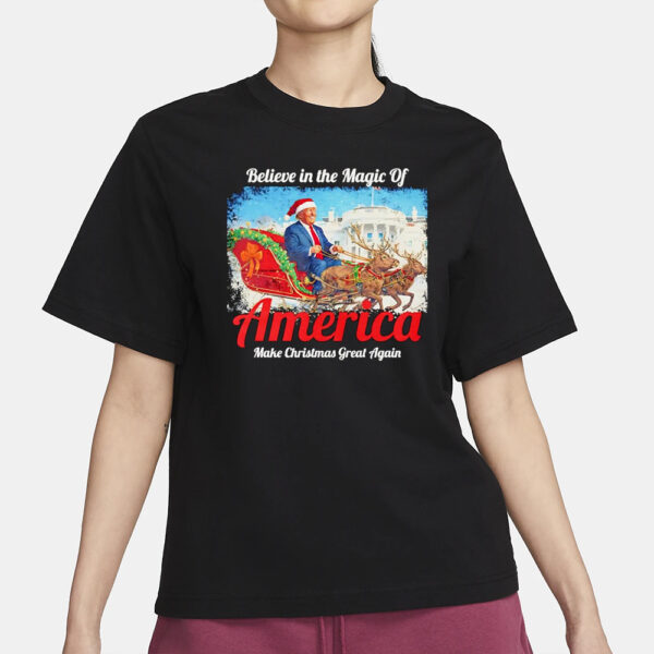 Santa Trump believe in the Magic of America make Christmas great again shirts1