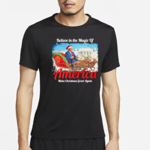 Santa Trump believe in the Magic of America make Christmas great again shirts3