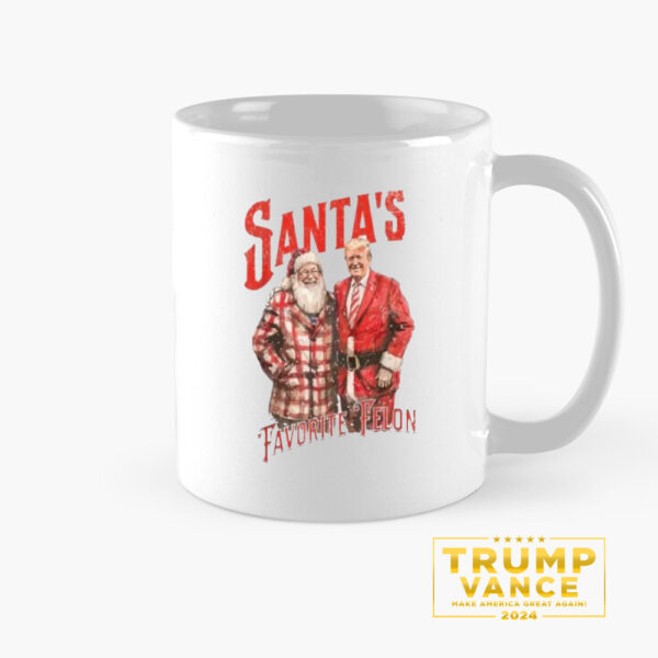 Santa’s Favorite Felon Mug, Trump Mug1