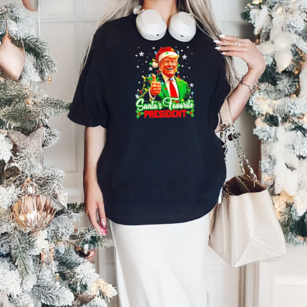 Santa’s Favorite President Funny Trump Christmas Xmas T-Shirt2