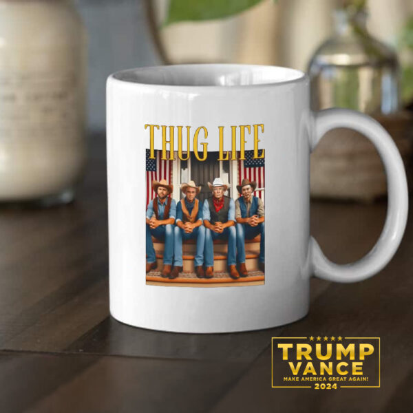 Thug Life Trump Vance RFK Elon Musk 2024 Won Mug, Trump Mug