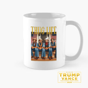 Thug Life Trump Vance RFK Elon Musk 2024 Won Mug, Trump Mug1