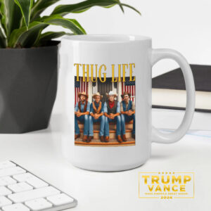 Thug Life Trump Vance RFK Elon Musk 2024 Won Mug, Trump Mug2