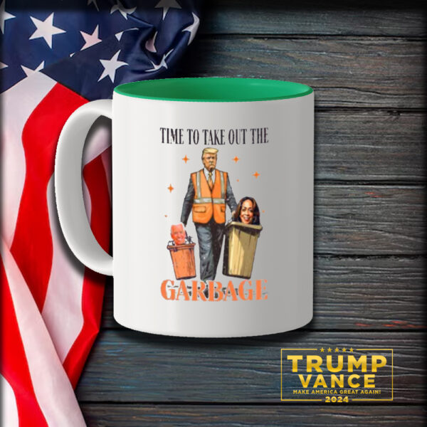 Time To Take Out The Garbage Mug, Trump Mug3