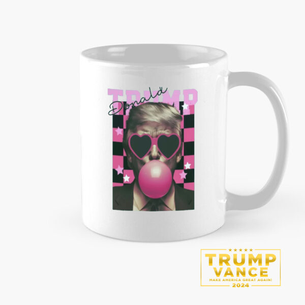 Trendy Trump Retro Checkered Mug, Trump Mug1