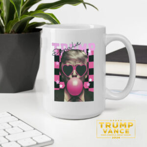 Trendy Trump Retro Checkered Mug, Trump Mug2