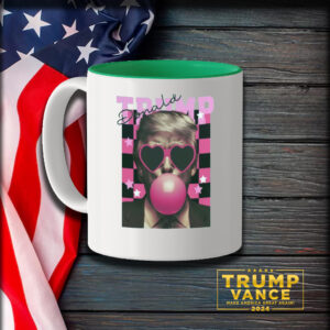 Trendy Trump Retro Checkered Mug, Trump Mug3