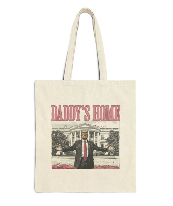 Trump 2024 Daddys Home White House Tote Bag