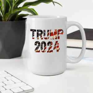 Trump 2024 Mug, American Flag Trump Mugs