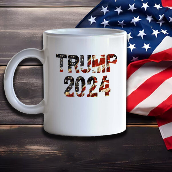 Trump 2024 Mug, American Flag Trump Mugs2