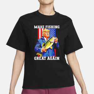 Trump 2024 shirt, Make fishing great again bass fishing Trump shirt1