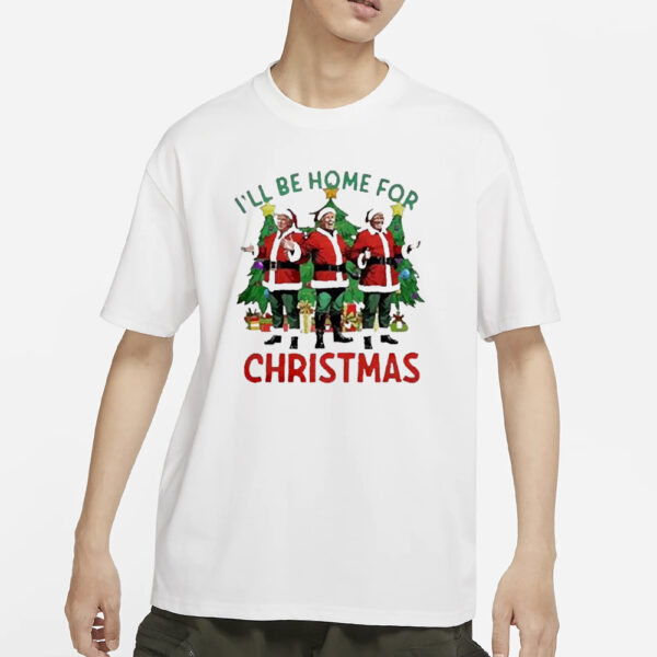 Trump 2024 shirt, Santa Trump Xmas I’ll Be Home For Christmas 2024 Shirts2