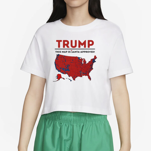 Trump 2024 shirt, This Map Is Santa-Approved Shirt