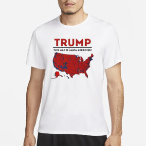 Trump 2024 shirt, This Map Is Santa-Approved Shirt3