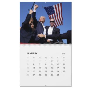 Trump 2025 Wall Calendar Funny Gift