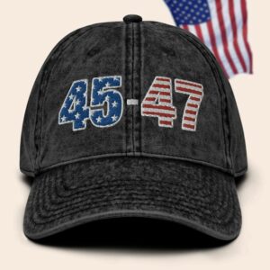 Trump 45 47 Vintage Hat, 45 47 Baseball Cap US