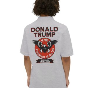 Trump 47th President Eagle Polo TShirts