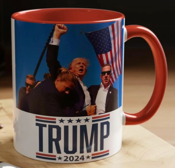 Trump Assassination Attempt Coffee Mug, Trump 2024 mug, Donald J Trump President Mugs