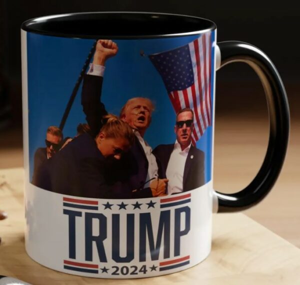 Trump Assassination Attempt Coffee Mug, Trump 2024 mug, Donald J Trump President Mugs1