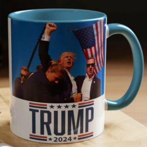 Trump Assassination Attempt Coffee Mug, Trump 2024 mug, Donald J Trump President Mugs2