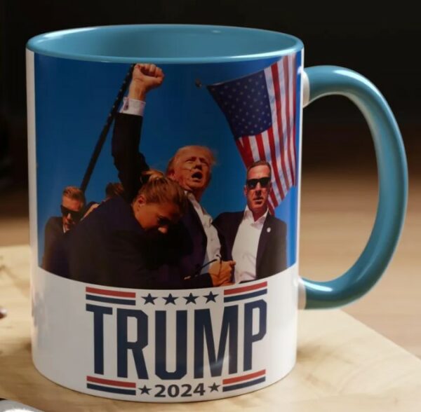 Trump Assassination Attempt Coffee Mug, Trump 2024 mug, Donald J Trump President Mugs2