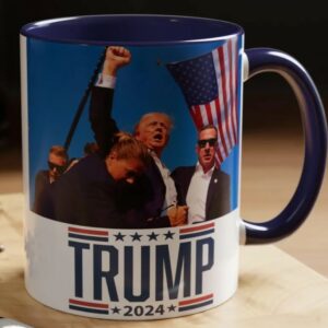 Trump Assassination Attempt Coffee Mug, Trump 2024 mug, Donald J Trump President Mugs3