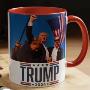 Trump Assassination Attempt Coffee Mug, Trump 2024 mugs