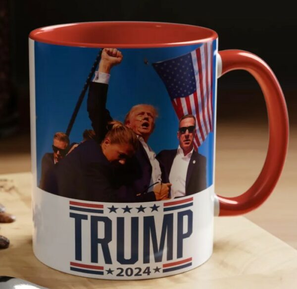 Trump Assassination Attempt Coffee Mug, Trump 2024 mugs