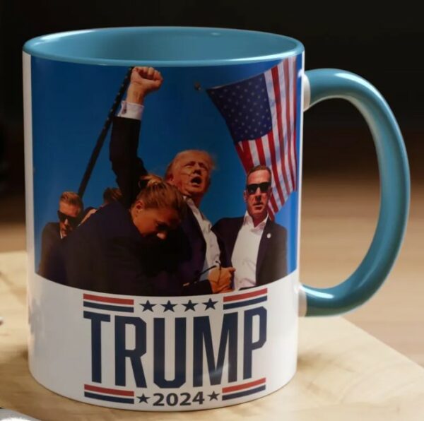 Trump Assassination Attempt Coffee Mug, Trump 2024 mugs2