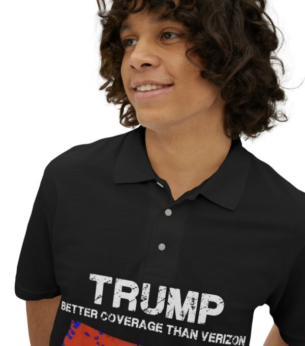 Trump Better Coverage Than Verizon Polo Shirt us