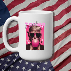 Trump Bubble Gum Mug, Trump Pink Sun Glasses Mug3