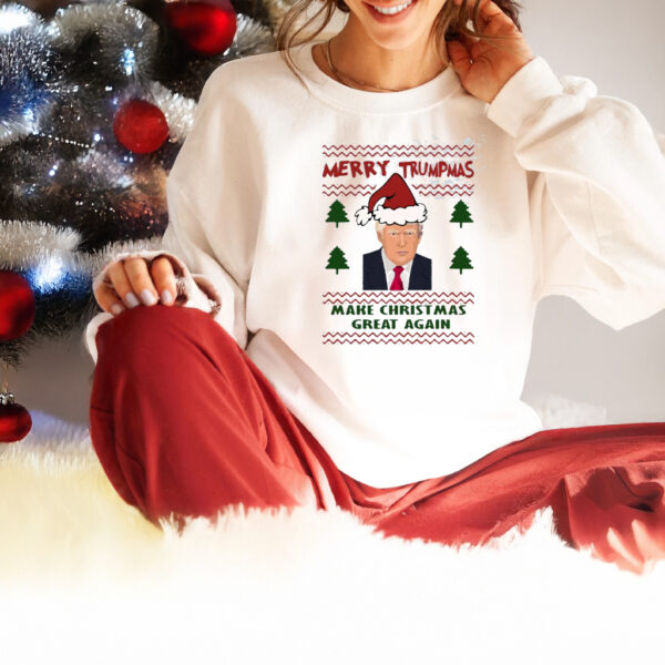 Trump Christmas Merry Trumpmas Shirt, Santa Claus Donald Trump Make Christmas Great Again Shirt